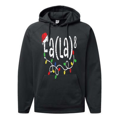 FA (LA)8 Funny Christmas Santa Fa La Math Teacher Performance Fleece Hoodie