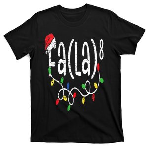 FA (LA)8 Funny Christmas Santa Fa La Math Teacher T-Shirt