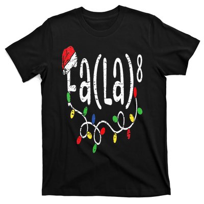 FA (LA)8 Funny Christmas Santa Fa La Math Teacher T-Shirt