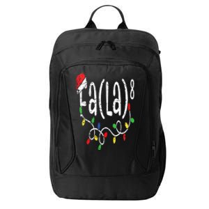 FA (LA)8 Funny Christmas Santa Fa La Math Teacher City Backpack