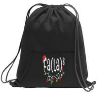 FA (LA)8 Funny Christmas Santa Fa La Math Teacher Sweatshirt Cinch Pack Bag