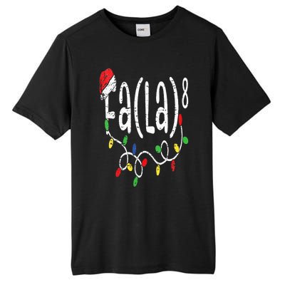 FA (LA)8 Funny Christmas Santa Fa La Math Teacher Tall Fusion ChromaSoft Performance T-Shirt