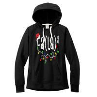 FA (LA)8 Funny Christmas Santa Fa La Math Teacher Women's Fleece Hoodie