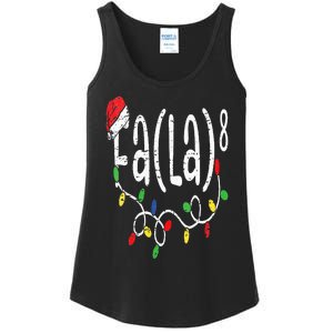 FA (LA)8 Funny Christmas Santa Fa La Math Teacher Ladies Essential Tank