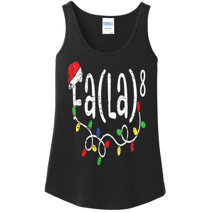 FA (LA)8 Funny Christmas Santa Fa La Math Teacher Ladies Essential Tank