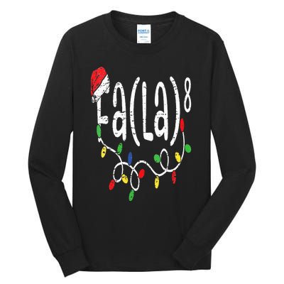 FA (LA)8 Funny Christmas Santa Fa La Math Teacher Tall Long Sleeve T-Shirt