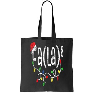 FA (LA)8 Funny Christmas Santa Fa La Math Teacher Tote Bag