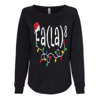 FA (LA)8 Funny Christmas Santa Fa La Math Teacher Womens California Wash Sweatshirt