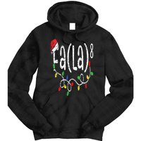 FA (LA)8 Funny Christmas Santa Fa La Math Teacher Tie Dye Hoodie