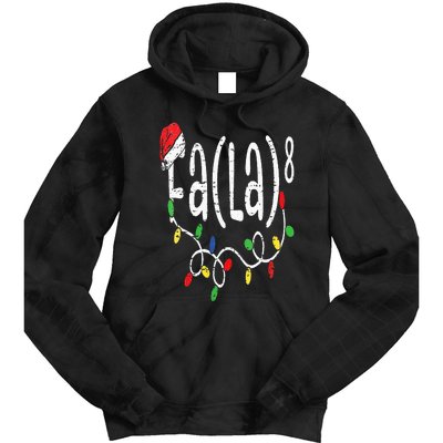 FA (LA)8 Funny Christmas Santa Fa La Math Teacher Tie Dye Hoodie