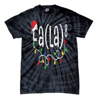 FA (LA)8 Funny Christmas Santa Fa La Math Teacher Tie-Dye T-Shirt