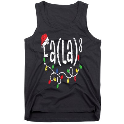 FA (LA)8 Funny Christmas Santa Fa La Math Teacher Tank Top