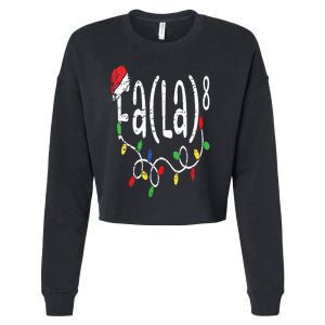 FA (LA)8 Funny Christmas Santa Fa La Math Teacher Cropped Pullover Crew