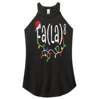 FA (LA)8 Funny Christmas Santa Fa La Math Teacher Women's Perfect Tri Rocker Tank