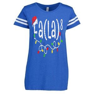 FA (LA)8 Funny Christmas Santa Fa La Math Teacher Enza Ladies Jersey Football T-Shirt