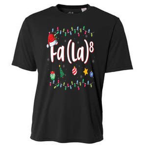 Fa (La)8 Funny Christmas Santa Fa La Math Cooling Performance Crew T-Shirt