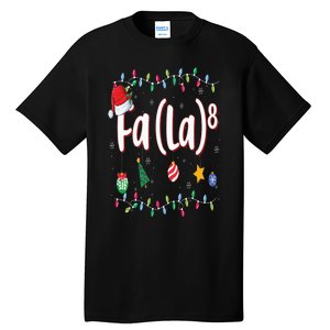 Fa (La)8 Funny Christmas Santa Fa La Math Tall T-Shirt