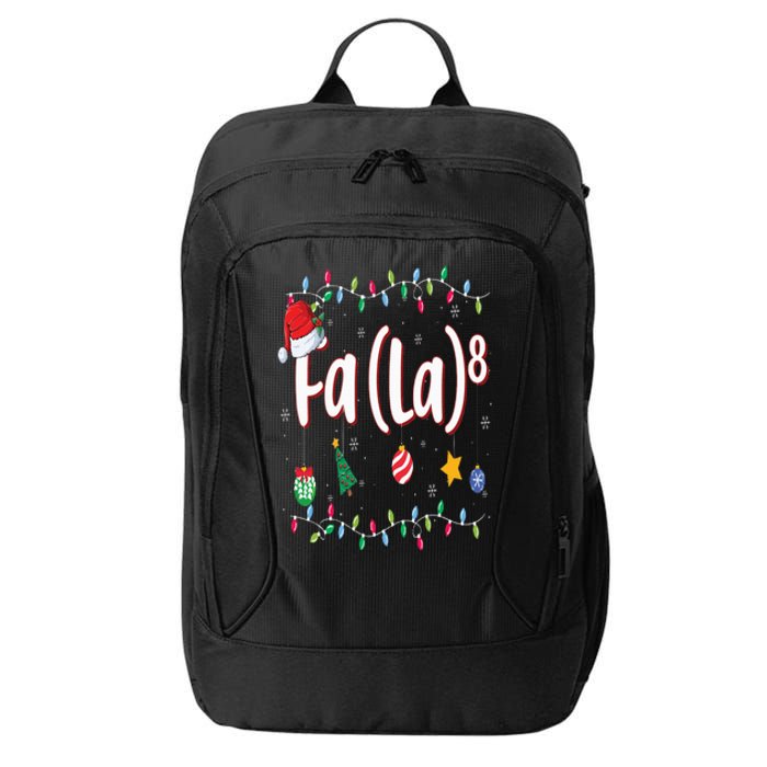 Fa (La)8 Funny Christmas Santa Fa La Math City Backpack