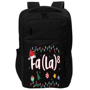 Fa (La)8 Funny Christmas Santa Fa La Math Impact Tech Backpack