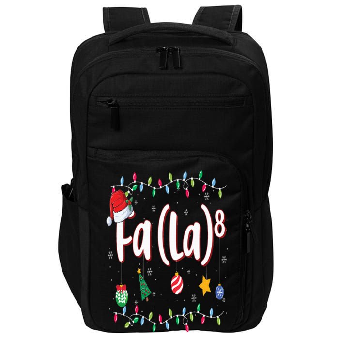 Fa (La)8 Funny Christmas Santa Fa La Math Impact Tech Backpack