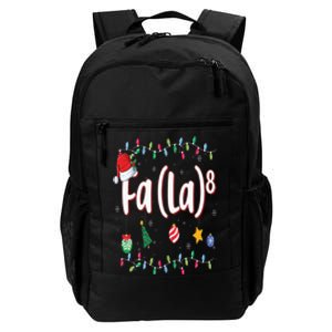 Fa (La)8 Funny Christmas Santa Fa La Math Daily Commute Backpack