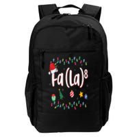 Fa (La)8 Funny Christmas Santa Fa La Math Daily Commute Backpack