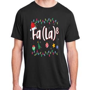 Fa (La)8 Funny Christmas Santa Fa La Math Adult ChromaSoft Performance T-Shirt