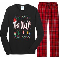 Fa (La)8 Funny Christmas Santa Fa La Math Long Sleeve Pajama Set