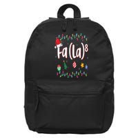 Fa (La)8 Funny Christmas Santa Fa La Math 16 in Basic Backpack