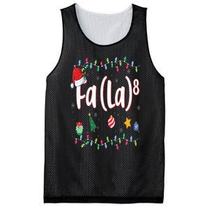 Fa (La)8 Funny Christmas Santa Fa La Math Mesh Reversible Basketball Jersey Tank