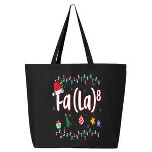 Fa (La)8 Funny Christmas Santa Fa La Math 25L Jumbo Tote