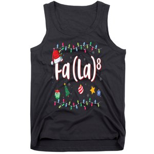 Fa (La)8 Funny Christmas Santa Fa La Math Tank Top