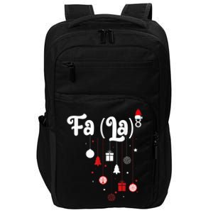 Fa (La)8 Funny Christmas Santa Fa La Math Impact Tech Backpack