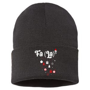 Fa (La)8 Funny Christmas Santa Fa La Math Sustainable Knit Beanie