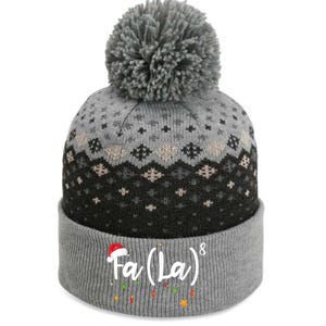 Fa (La)8 Funny Christmas Santa Fa La Math The Baniff Cuffed Pom Beanie