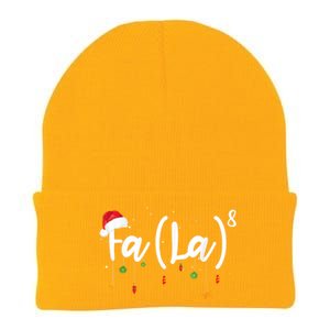 Fa (La)8 Funny Christmas Santa Fa La Math Knit Cap Winter Beanie