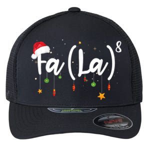 Fa (La)8 Funny Christmas Santa Fa La Math Flexfit Unipanel Trucker Cap