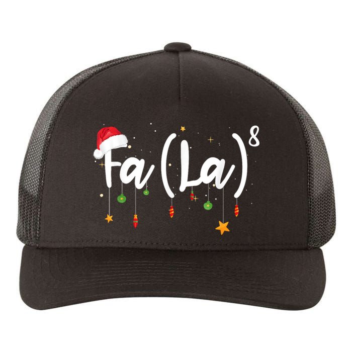 Fa (La)8 Funny Christmas Santa Fa La Math Yupoong Adult 5-Panel Trucker Hat