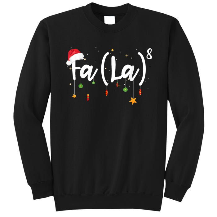 Fa (La)8 Funny Christmas Santa Fa La Math Sweatshirt