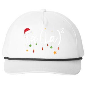 Fa (La)8 Funny Christmas Santa Fa La Math Snapback Five-Panel Rope Hat