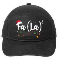 Fa (La)8 Funny Christmas Santa Fa La Math 7-Panel Snapback Hat