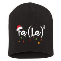 Fa (La)8 Funny Christmas Santa Fa La Math Short Acrylic Beanie