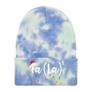 Fa (La)8 Funny Christmas Santa Fa La Math Tie Dye 12in Knit Beanie