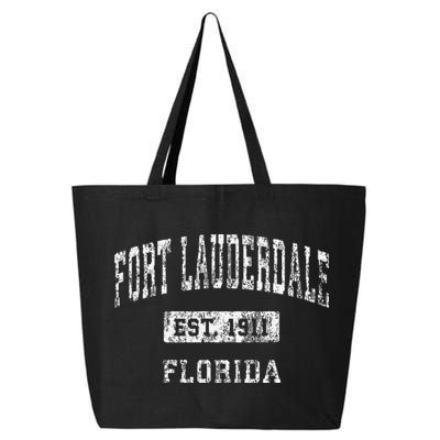 Fort Lauderdale Florida Fl Vintage Established 25L Jumbo Tote