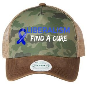 Funny Liberalism Find A Cure Cool Gift Legacy Tie Dye Trucker Hat