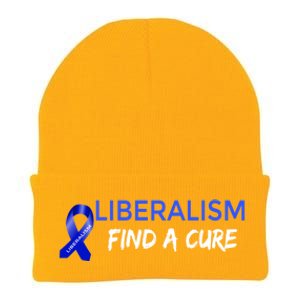 Funny Liberalism Find A Cure Cool Gift Knit Cap Winter Beanie