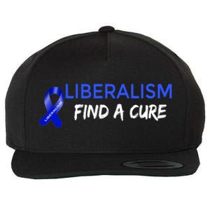 Funny Liberalism Find A Cure Cool Gift Wool Snapback Cap