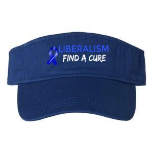 Funny Liberalism Find A Cure Cool Gift Valucap Bio-Washed Visor