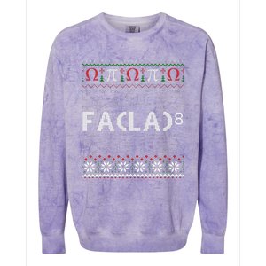 Fa (La)8 Funny Christmas Santa Fa La Math Teacher Student Colorblast Crewneck Sweatshirt