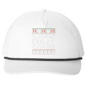 Fa (La)8 Funny Christmas Santa Fa La Math Teacher Student Snapback Five-Panel Rope Hat